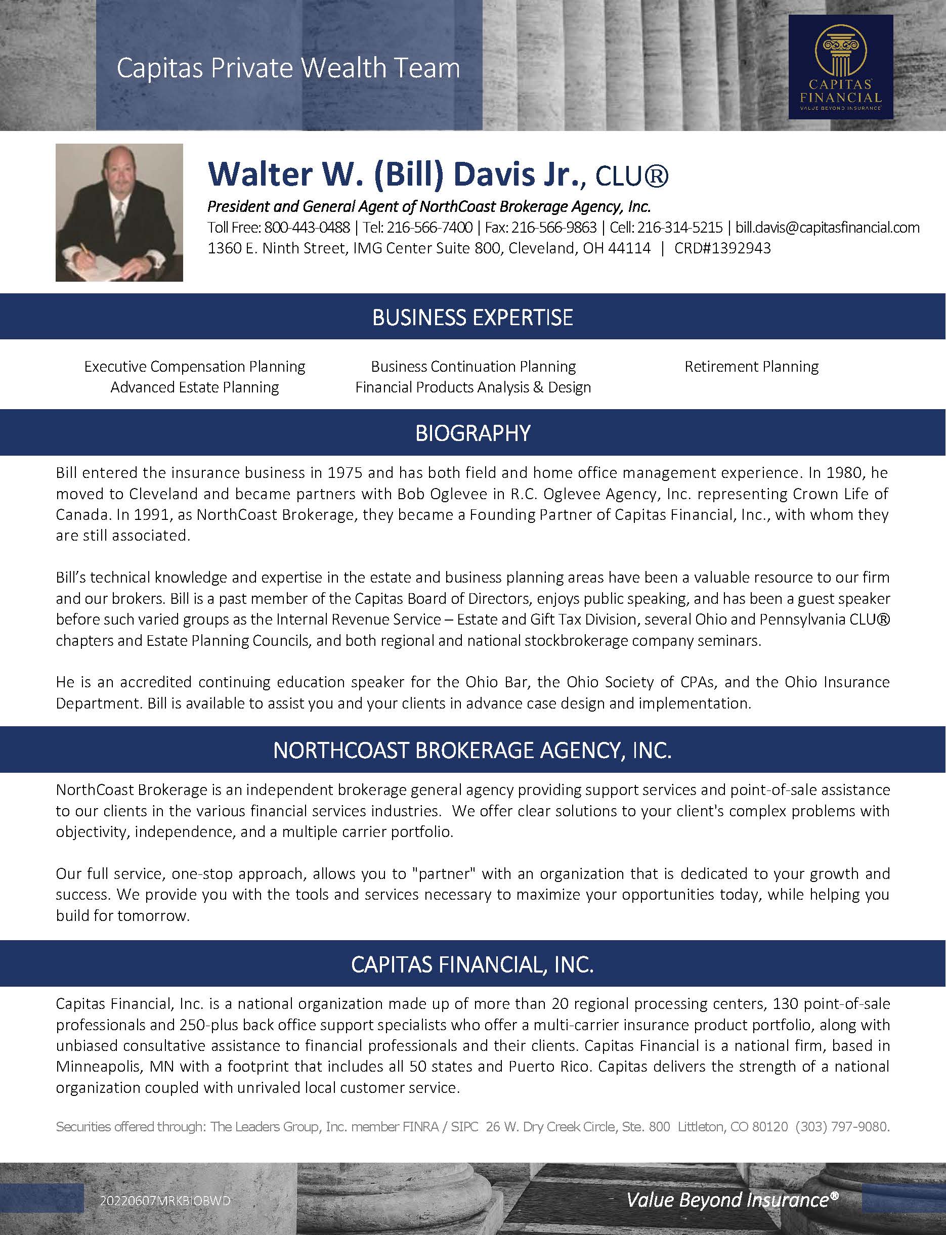 Bill Davis Bio Page 2